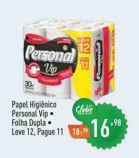 Supermercados Pague Menos Papel Higiênico Personal Vip Folha Dupla Leve 12 Pague 11 oferta