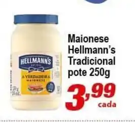 Ricoy Supermercados Maionese Hellmann's tradicional pote 250g oferta