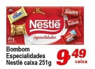 Ricoy Supermercados Bombom Especialidades Nestle caixa 251g oferta