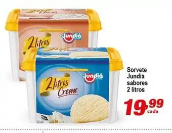 Ricoy Supermercados Sorvete Jundia Sabores 2L oferta