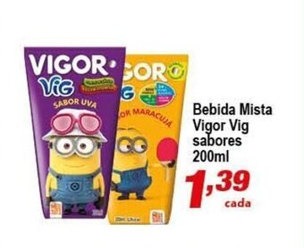 Ricoy Supermercados Bebida Mista vigor Vig sabores 200ml oferta