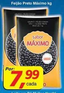 Supermercados Guanabara Feijao Preto Maximo 1kg oferta