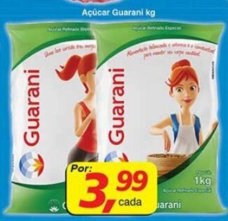 Supermercados Guanabara Acucar Guarani 1kg oferta