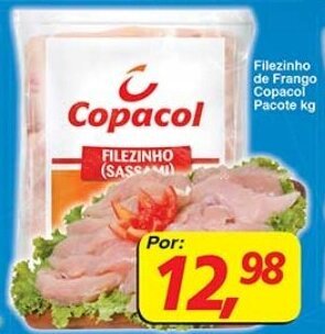 Supermercados Guanabara Filezinho de Frango Copacol pacote 1kg oferta