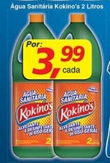 Supermercados Guanabara Agua Sanitaria Kokino's 2L oferta
