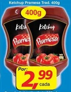 Supermercados Guanabara Ketchup Pramesa Trad. 400g oferta