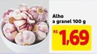 Mercado Extra Alho a granel 100g oferta