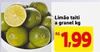 Mercado Extra Limao Taiti a granel 1kg oferta