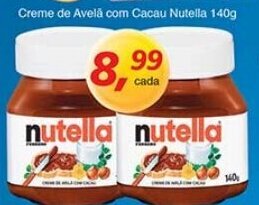 Supermercados Guanabara Creme de Avela com Cacau Nutella 140g oferta