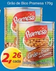 Supermercados Guanabara Grao de Bico Pramesa 170g oferta