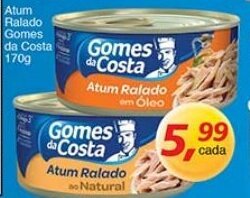 Supermercados Guanabara Atum Ralado Gomes da Costa 170g oferta