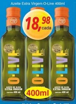Supermercados Guanabara Azeite Extra Virgem O-Live 400ml oferta