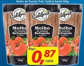 Supermercados Guanabara Molho de Tomate Trad. Califrut Sache 300g oferta
