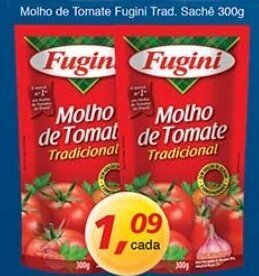 Supermercados Guanabara Molho de Tomate Fugini Trad. sachet 300g oferta