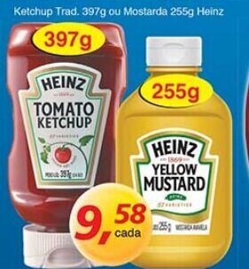 Supermercados Guanabara Ketchup Trad. 397g ou Mostarda 255g Heinz oferta