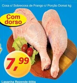 Supermercados Guanabara Coxa c/ Sobrecoxa de Frango c/ Porcao Dorsal 1kg oferta