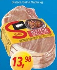 Supermercados Guanabara Bisteca Suina Sadia 1kg oferta