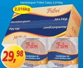 Supermercados Guanabara Hamburguer Friboi Caixa 2.016kg oferta