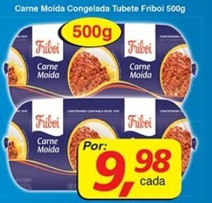 Supermercados Guanabara Carne Moida Congelada Tubete Friboi 500g oferta
