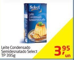 Tenda Atacado Leite condensado semidesnatado select tp 395g oferta