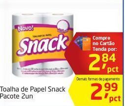 Tenda Atacado Toalha de papel snack pacote 2un oferta