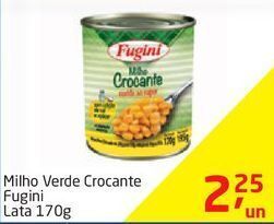 Milho verde crocante fugini lata 170g