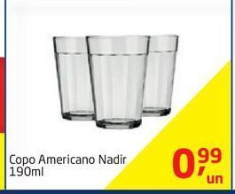 Copo americano nadir 190ml