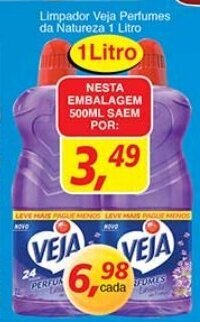 Supermercados Guanabara Limpador Veja Perfumes da Natureza 500ml oferta