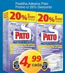 Supermercados Guanabara Pastilha Adesiva Pato Promo c/ 20% desconto oferta
