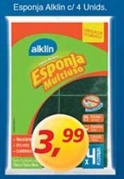 Supermercados Guanabara Esponja Alklin c/4 unids. oferta