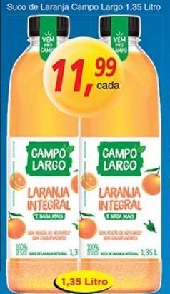 Supermercados Guanabara Suco de Laranja Campo Largo 1.35L oferta