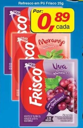 Supermercados Guanabara Refresco em po Frisco 25g oferta