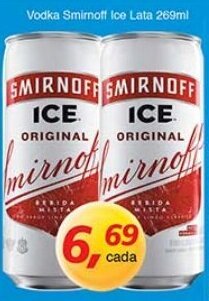 Supermercados Guanabara Vodka Smirnoff Ice lata 269ml oferta