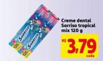 Mercado Extra Creme Dental Sorriso Tropical mix 120g oferta