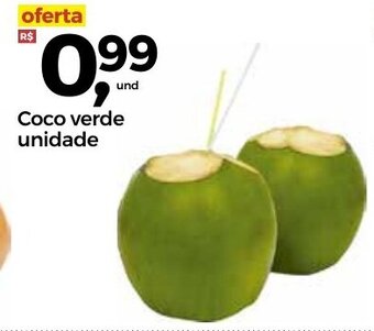 Frangolândia Coco verde unidade oferta