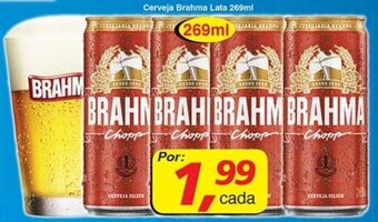 Supermercados Guanabara Cerveja Brahma lata 269ml oferta