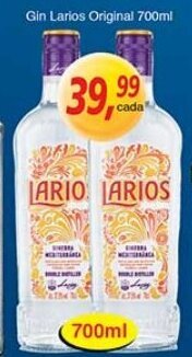 Supermercados Guanabara Gin larios Original 700ml oferta