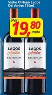 Supermercados Guanabara Vinho Chileno Lagos Del Andes 750ml oferta
