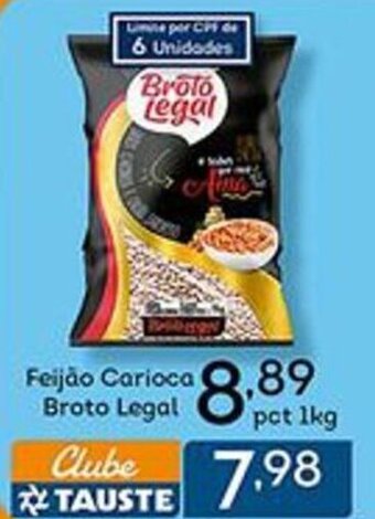 Supermercados Tauste Feijao carioca Broto legal 1kg oferta