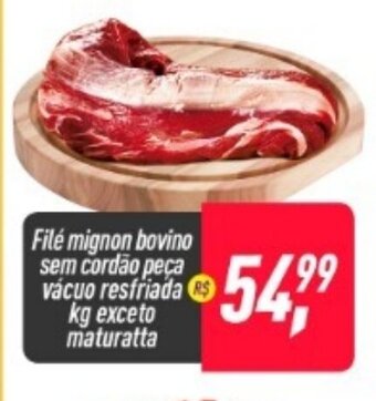 Frangolândia File Mignon Bovino Sem Cordao peca vacuo resfriado 1kg exceto maturatta oferta