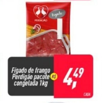 Frangolândia Figado de Frango perdigao pacote congelado 1kg oferta