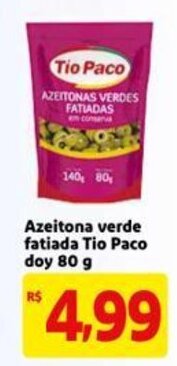 Azeitona Verde fatiada Tio Paco day 80g