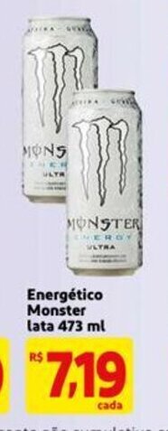 Mercado Extra Energetico Monster lata 473ml oferta