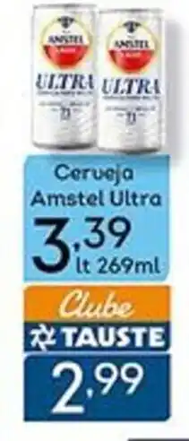 Supermercados Tauste Cerveja Amstel Ultra 269ml oferta