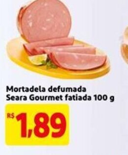 Mercado Extra Mortadela Defumada Seara Gourmet fatiada 100g oferta