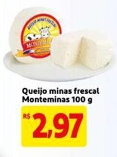 Mercado Extra Queijo minas frescal Monteminas 100g oferta