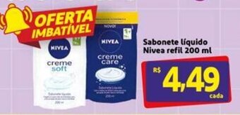 Mercado Extra Sabonete Liquido Nivea Refil 200ml oferta