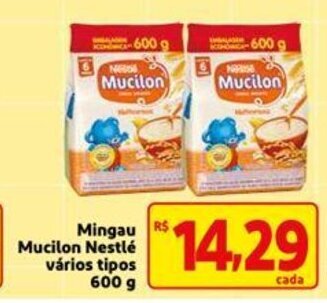 Mercado Extra Mingau Mucilon Nestle varios tipos 600g oferta