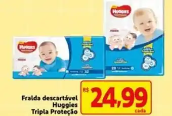Mercado Extra Fralda Descartavel Huggies Tripla Protecao oferta