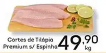 Cortes de tilapia Premium s/ Espinha 1kg